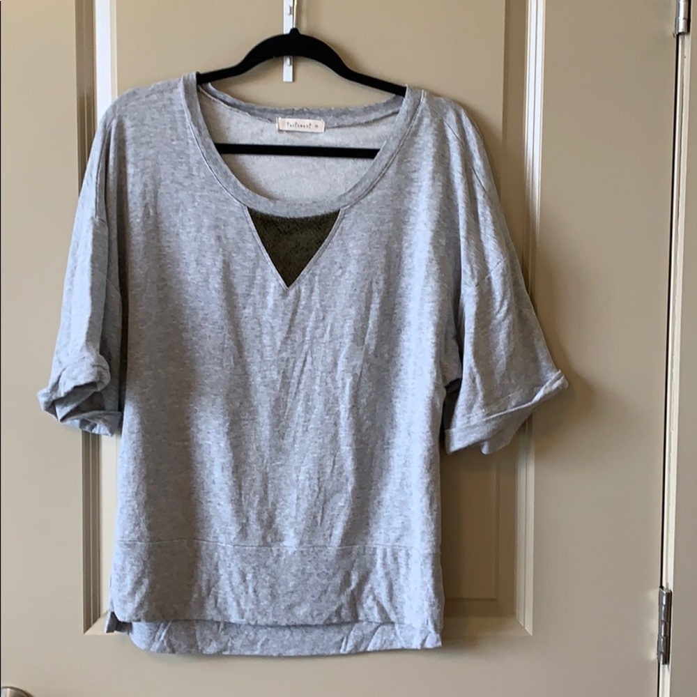 Testament Brand gray shirt